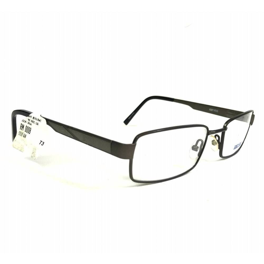 NEW ROBERT MITCHEL men's rm0008 rectangle eyeglasses in gunmetal